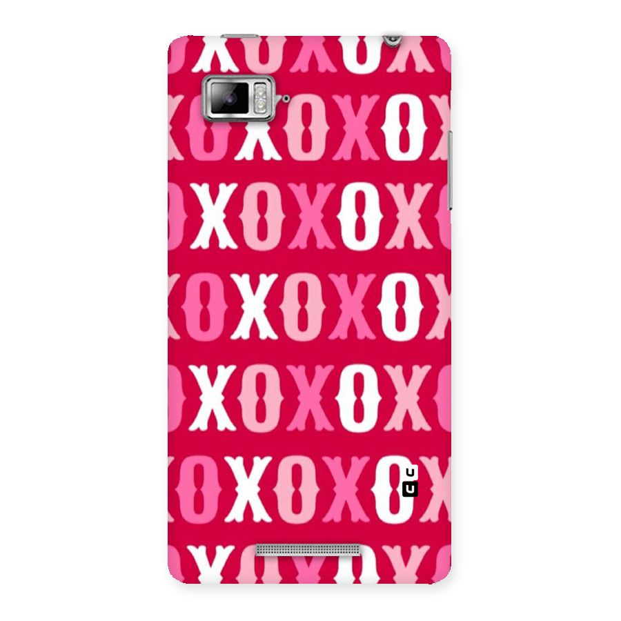 Pink White Xoxo Back Case for Lenovo Vibe Z K910