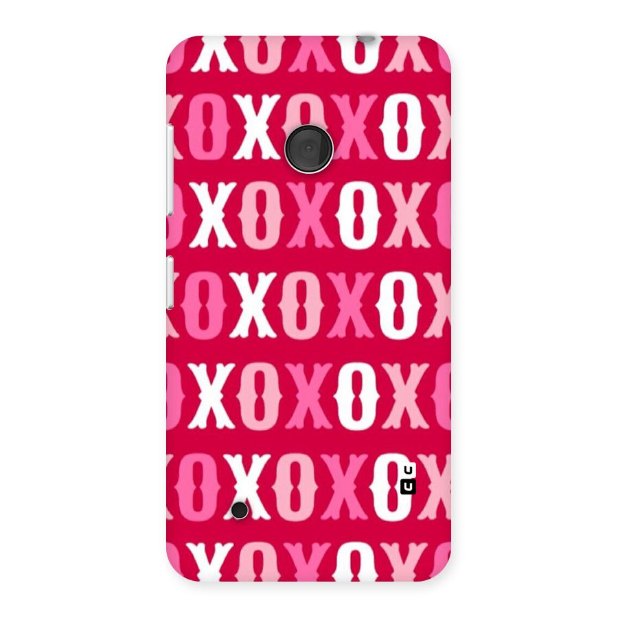 Pink White Xoxo Back Case for Lumia 530
