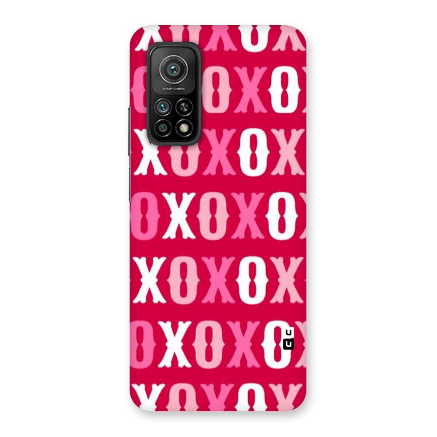 Pink White Xoxo Back Case for Mi 10T Pro 5G
