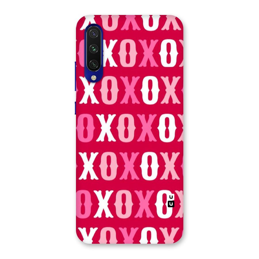 Pink White Xoxo Back Case for Mi A3