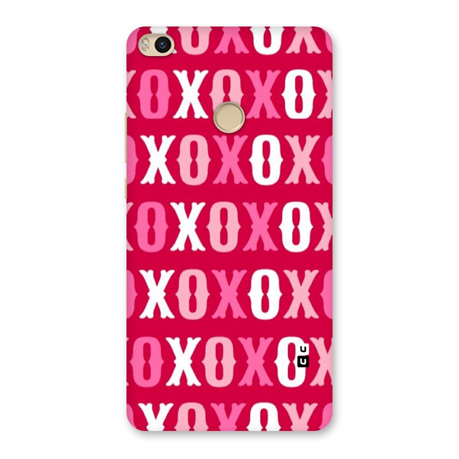 Pink White Xoxo Back Case for Mi Max 2
