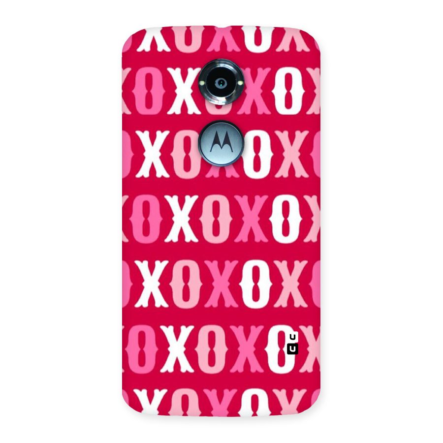 Pink White Xoxo Back Case for Moto X 2nd Gen