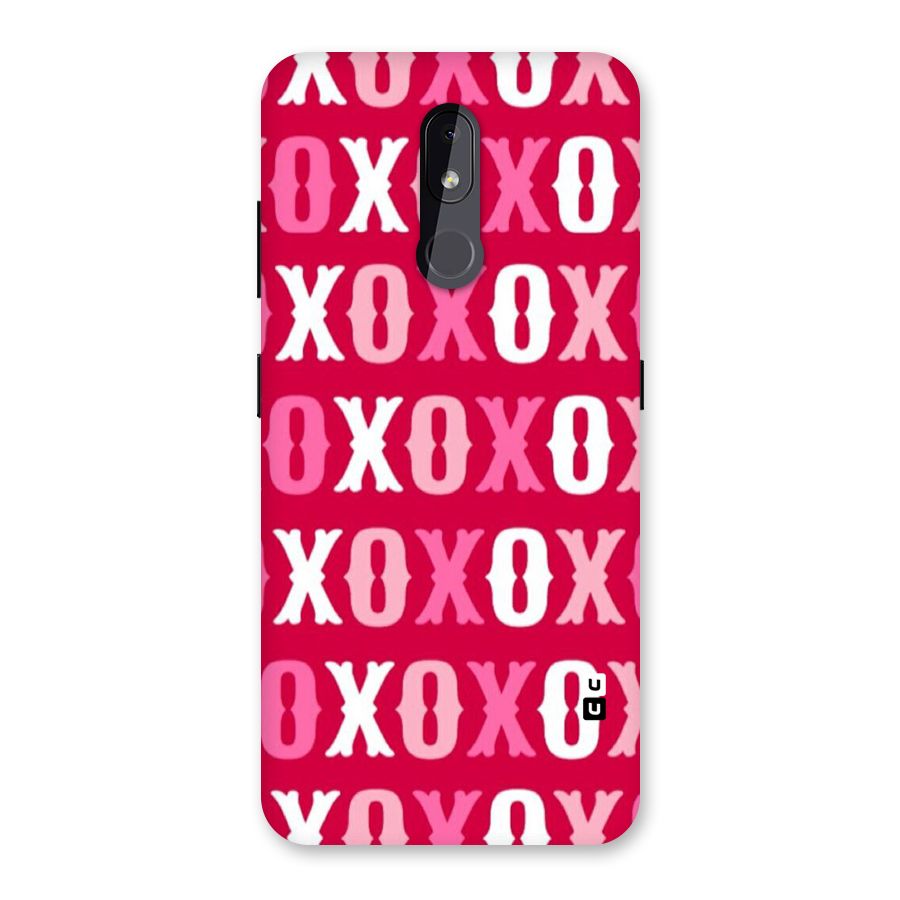 Pink White Xoxo Back Case for Nokia 3.2