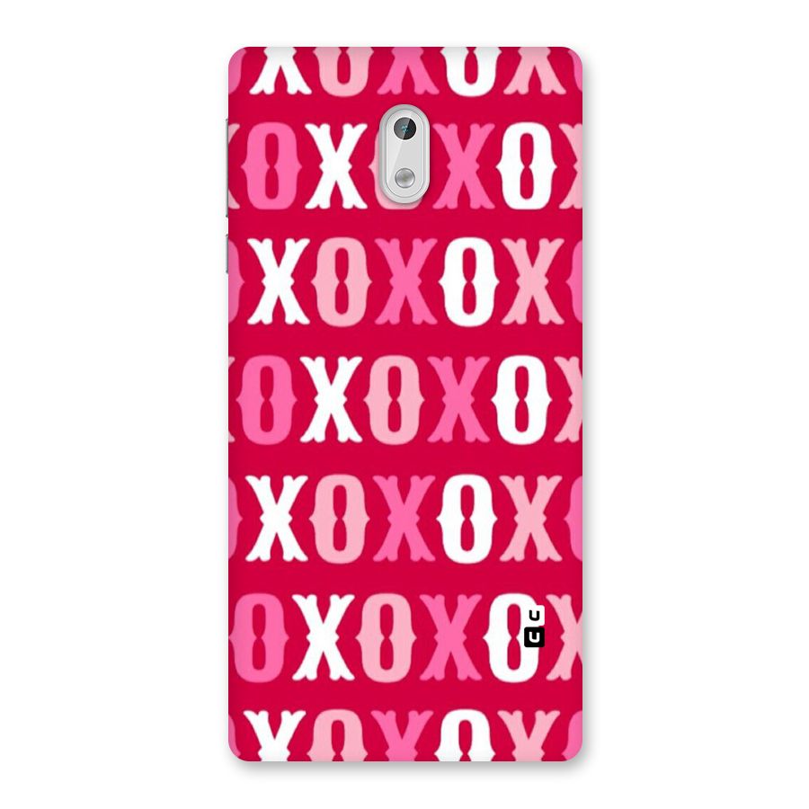 Pink White Xoxo Back Case for Nokia 3
