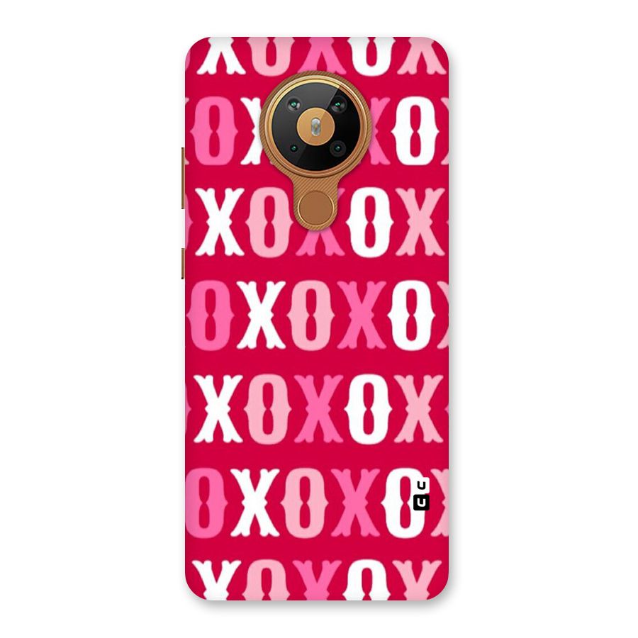 Pink White Xoxo Back Case for Nokia 5.3