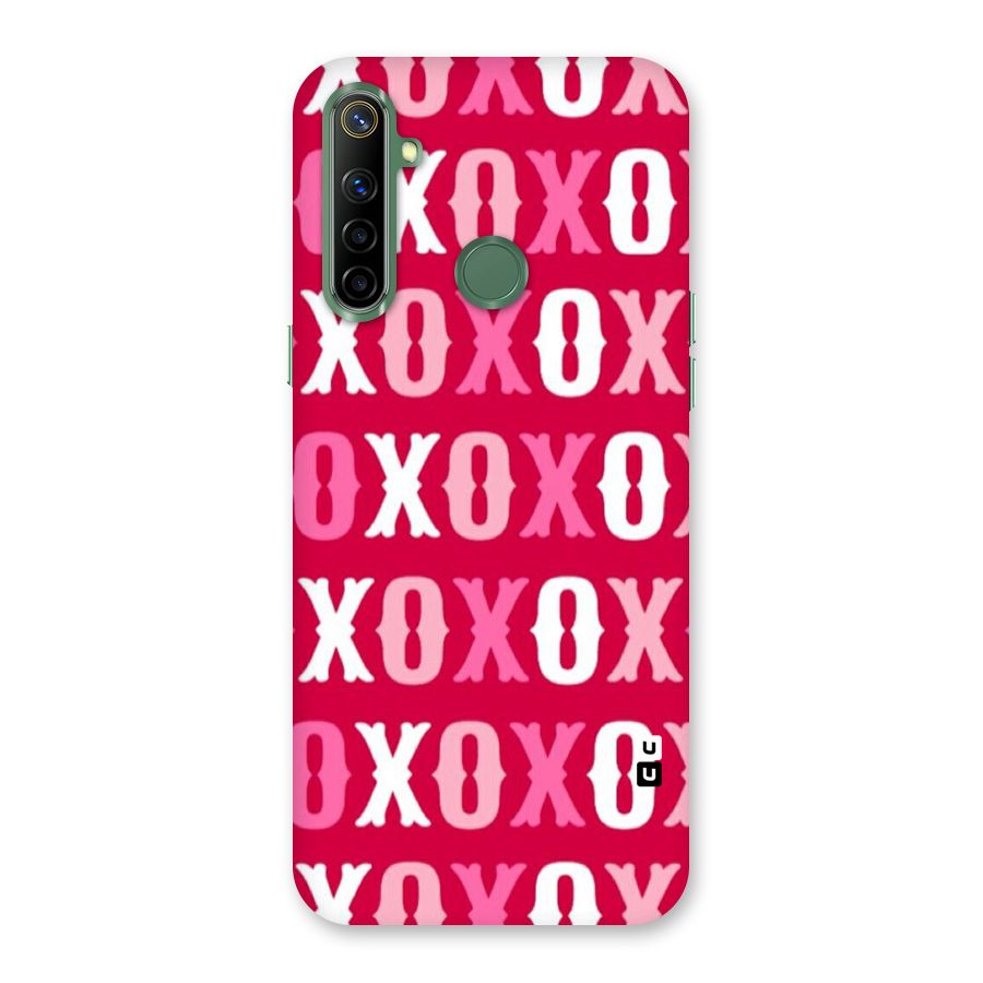Pink White Xoxo Back Case for Realme Narzo 10