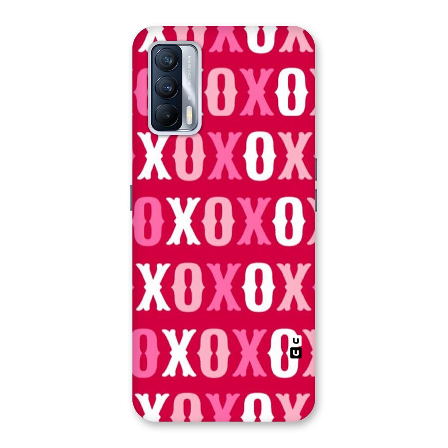 Pink White Xoxo Back Case for Realme X7