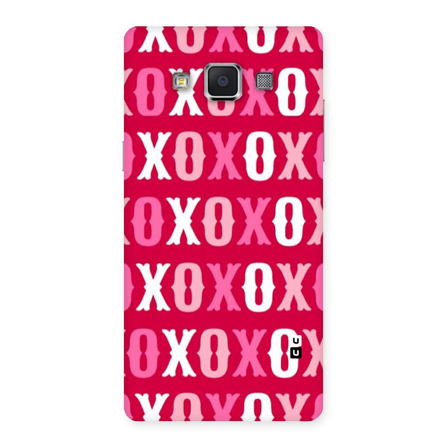 Pink White Xoxo Back Case for Samsung Galaxy A5