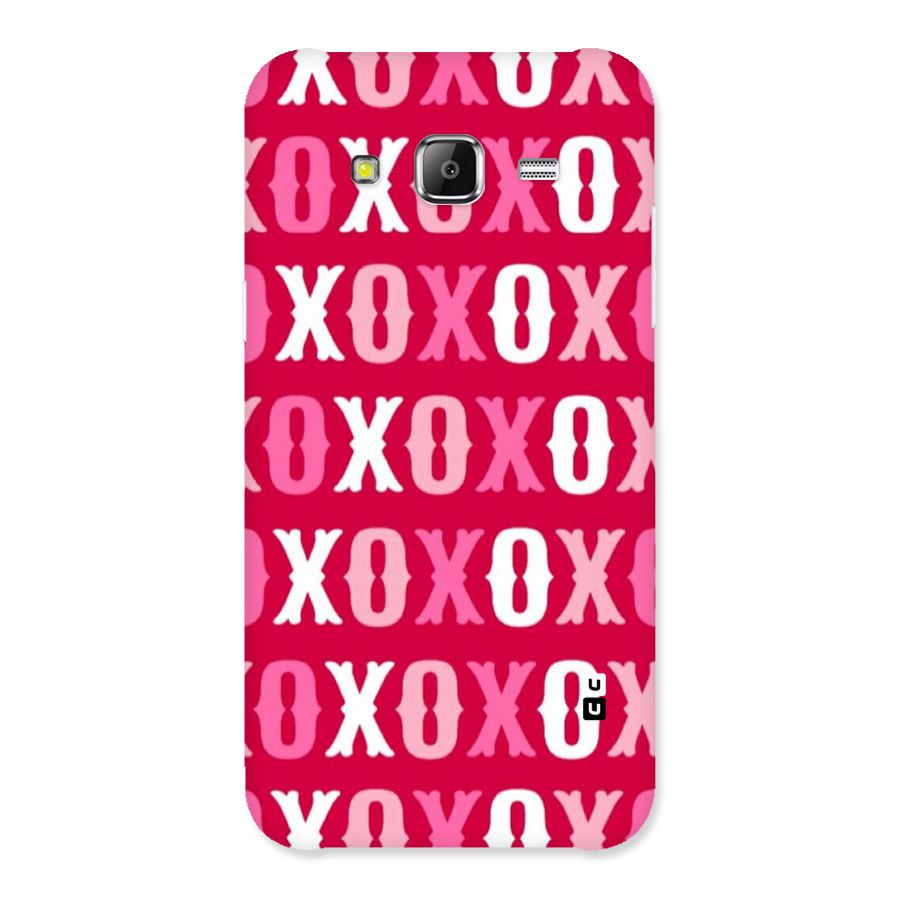 Pink White Xoxo Back Case for Samsung Galaxy J5