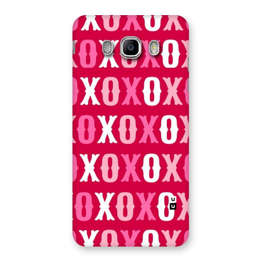 Pink White Xoxo Back Case for Samsung Galaxy J5 2016