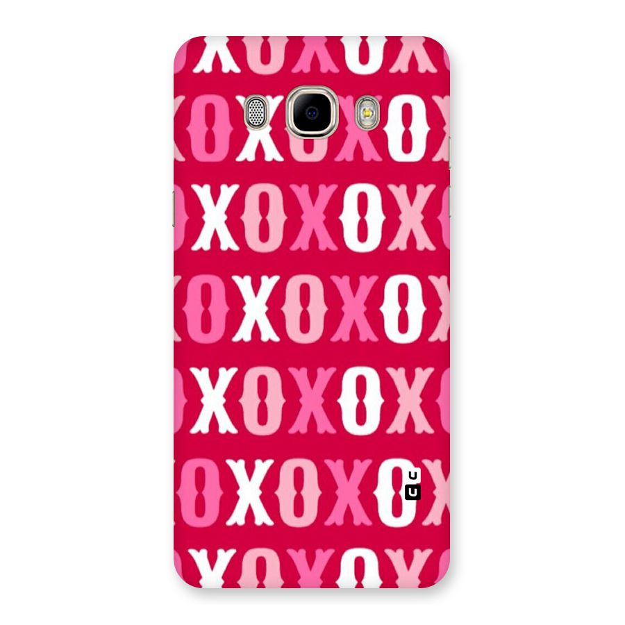Pink White Xoxo Back Case for Samsung Galaxy J7 2016