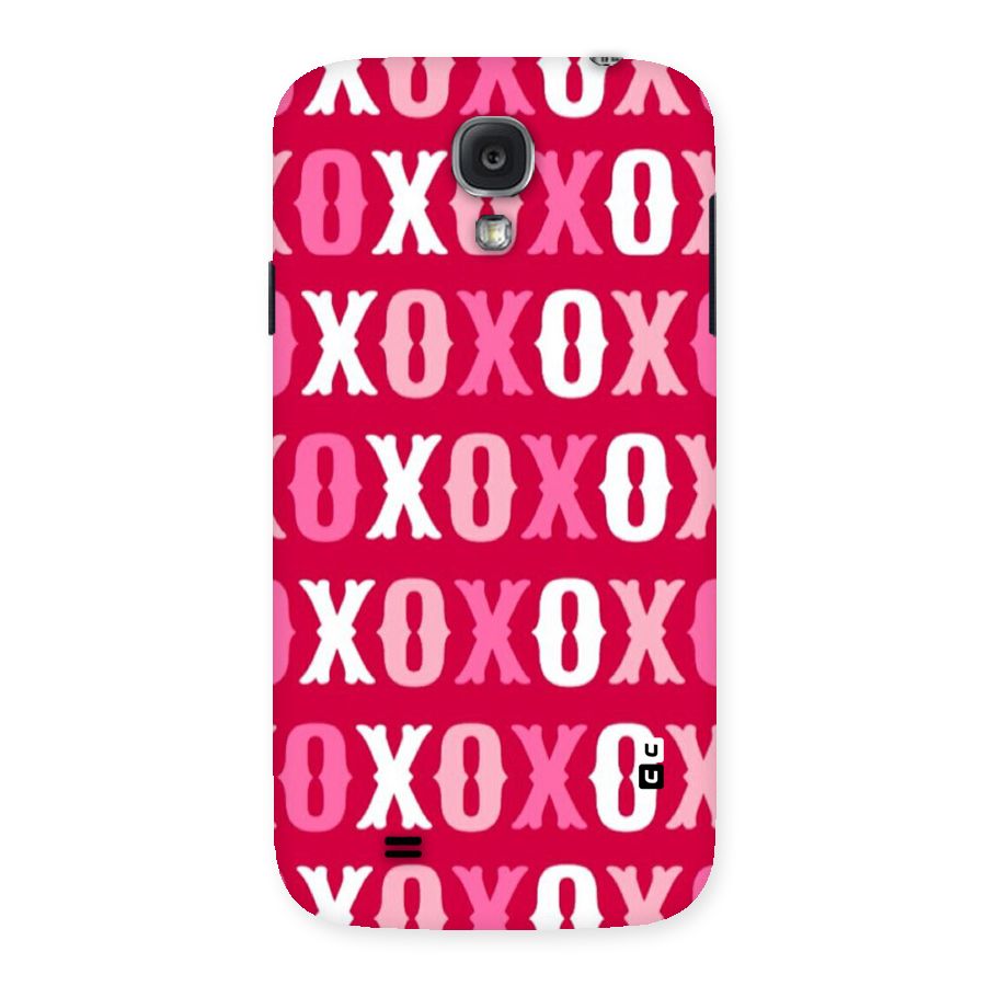 Pink White Xoxo Back Case for Samsung Galaxy S4