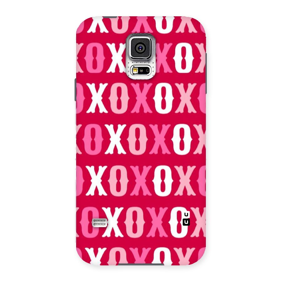 Pink White Xoxo Back Case for Samsung Galaxy S5