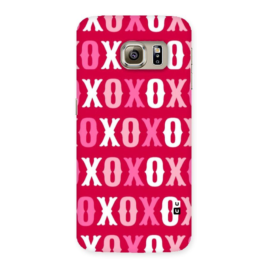Pink White Xoxo Back Case for Samsung Galaxy S6 Edge