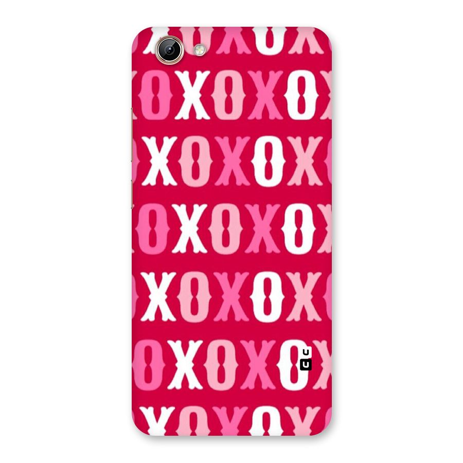 Pink White Xoxo Back Case for Vivo Y71