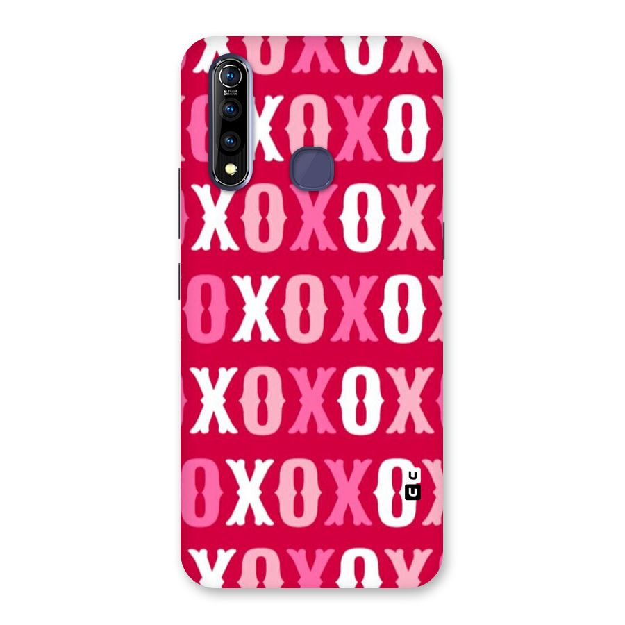 Pink White Xoxo Back Case for Vivo Z1 Pro