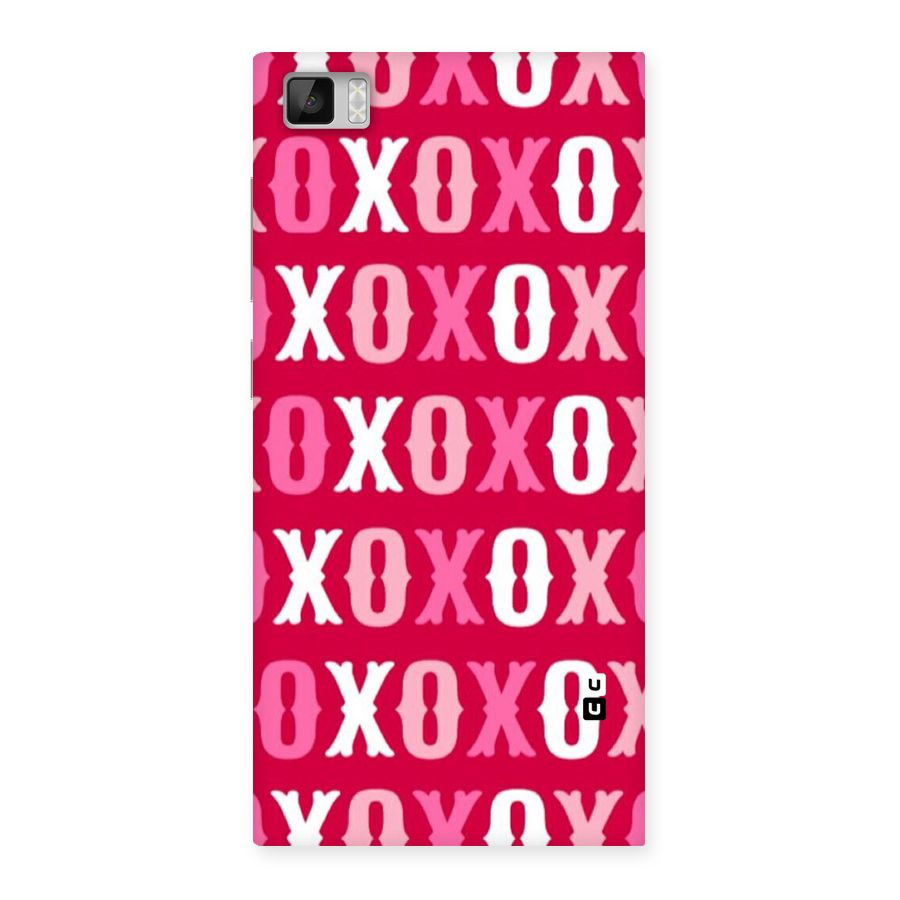 Pink White Xoxo Back Case for Xiaomi Mi3