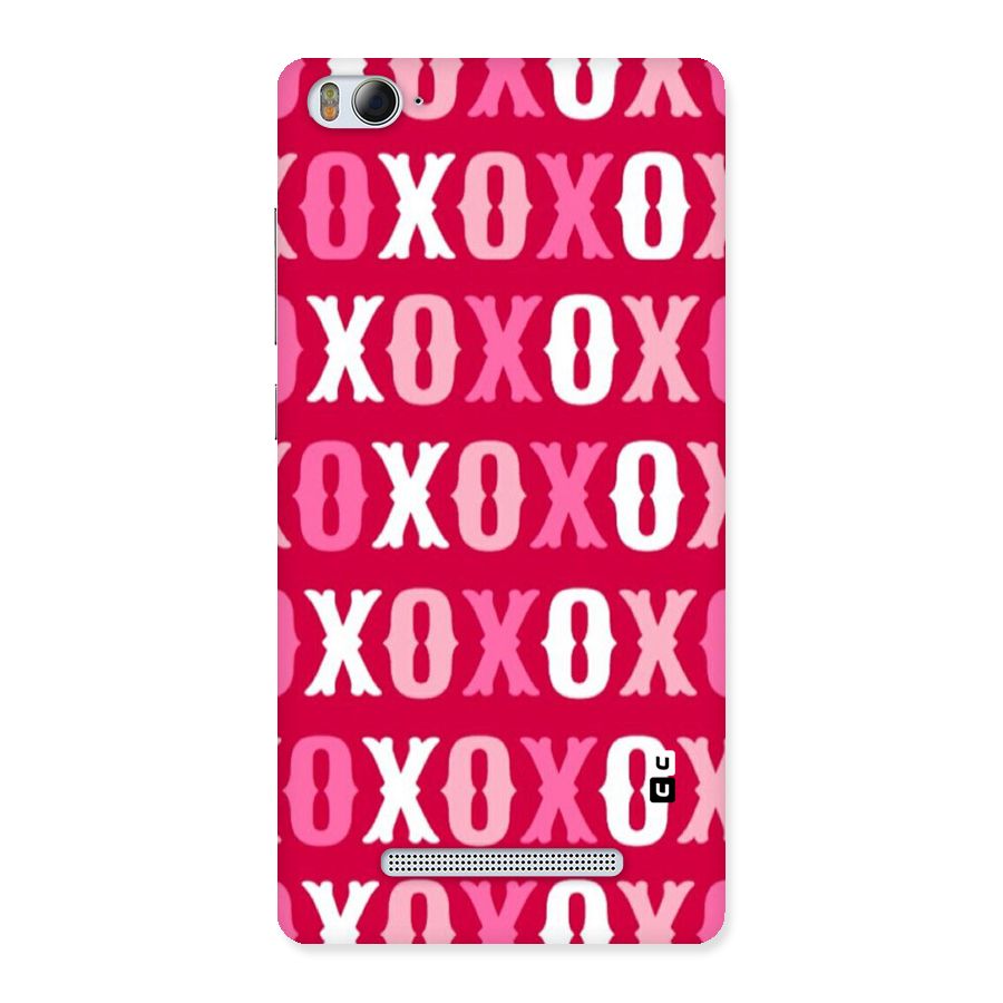 Pink White Xoxo Back Case for Xiaomi Mi4i