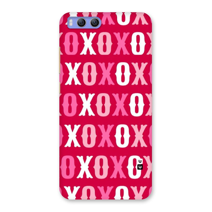 Pink White Xoxo Back Case for Xiaomi Mi 6