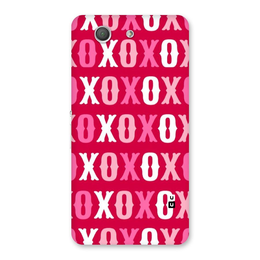 Pink White Xoxo Back Case for Xperia Z3 Compact