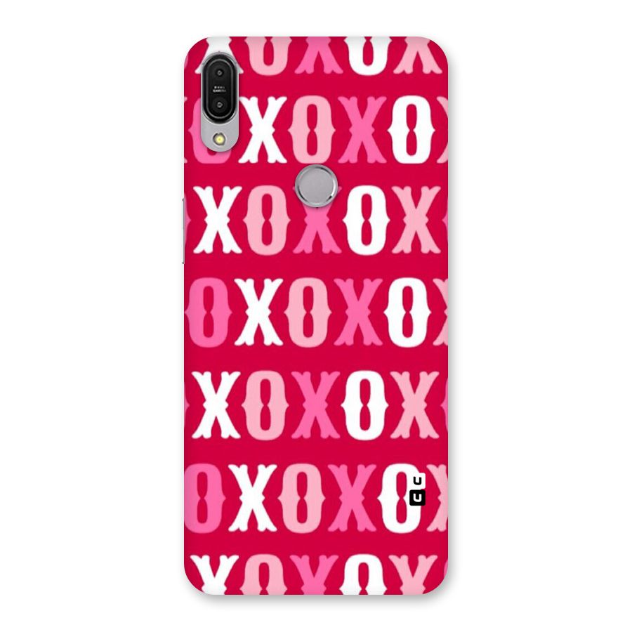 Pink White Xoxo Back Case for Zenfone Max Pro M1
