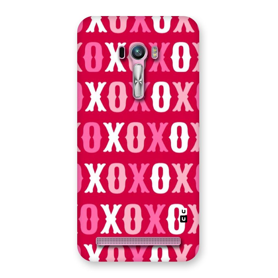 Pink White Xoxo Back Case for Zenfone Selfie