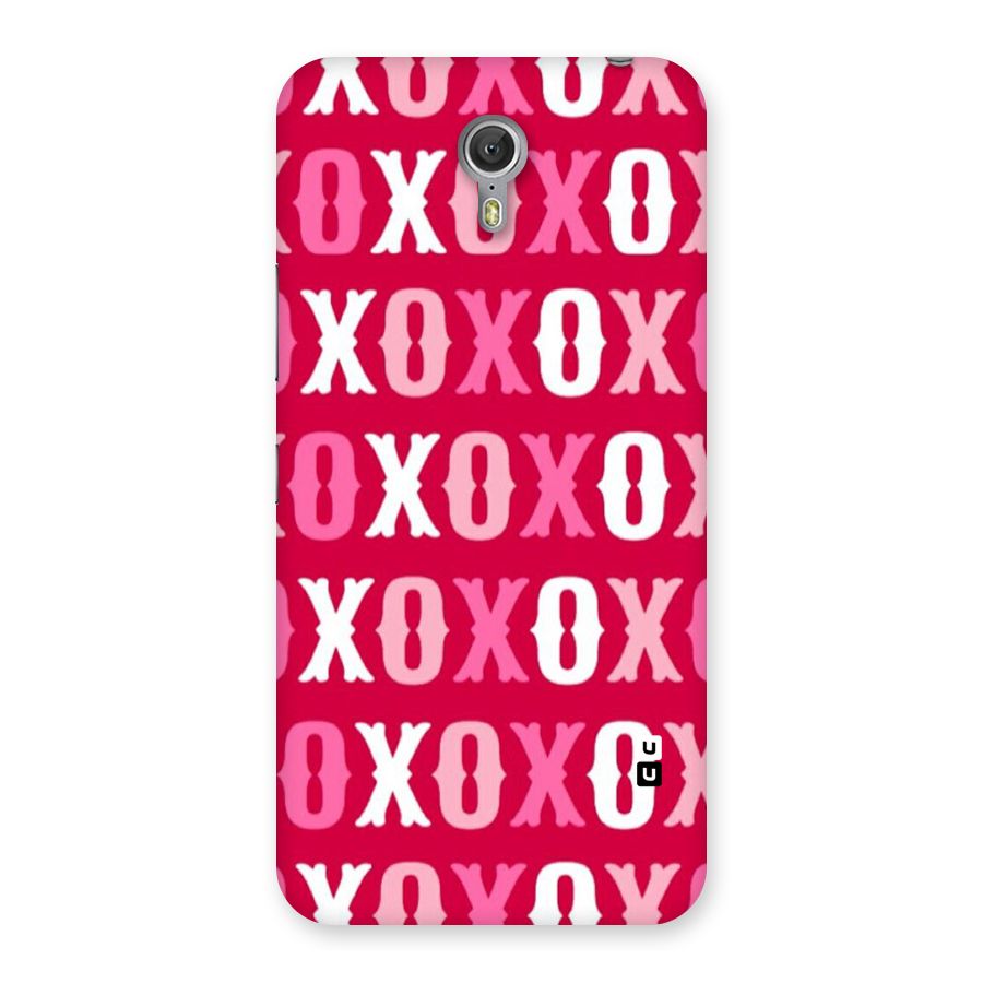 Pink White Xoxo Back Case for Zuk Z1