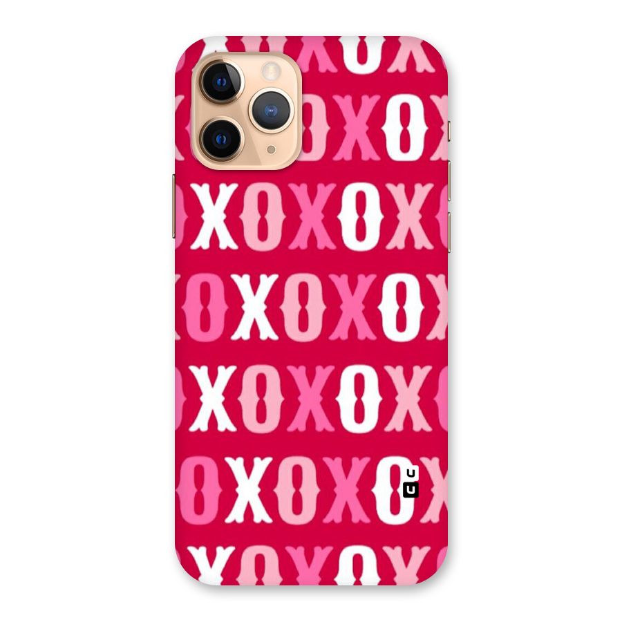 Pink White Xoxo Back Case for iPhone 11 Pro