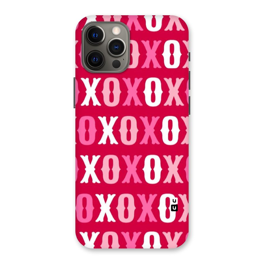 Pink White Xoxo Back Case for iPhone 12 Pro Max