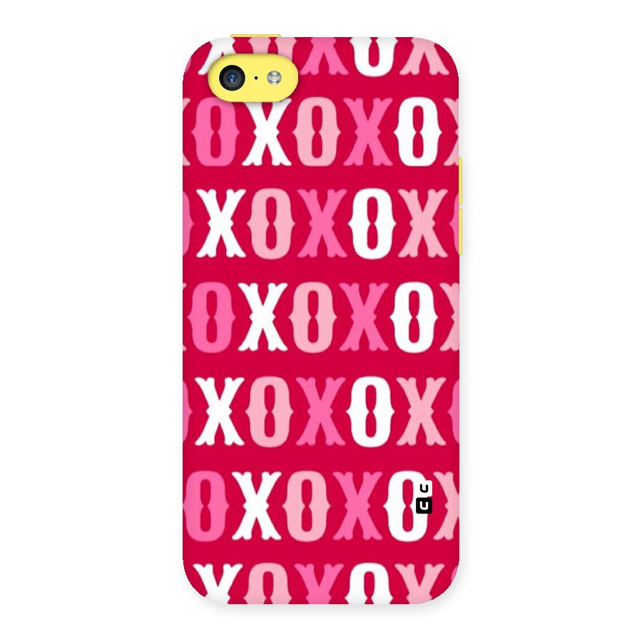 Pink White Xoxo Back Case for iPhone 5C
