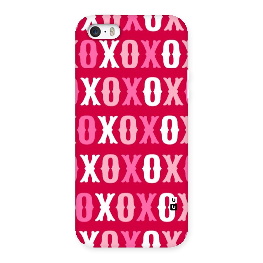 Pink White Xoxo Back Case for iPhone 5 5S