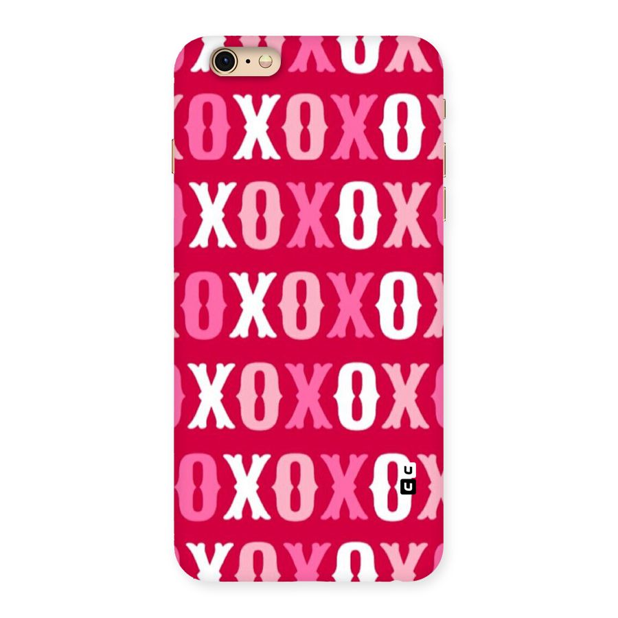 Pink White Xoxo Back Case for iPhone 6 Plus 6S Plus