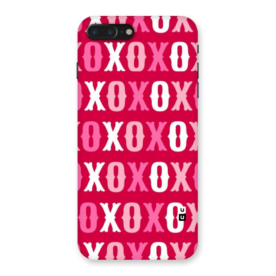 Pink White Xoxo Back Case for iPhone 7 Plus