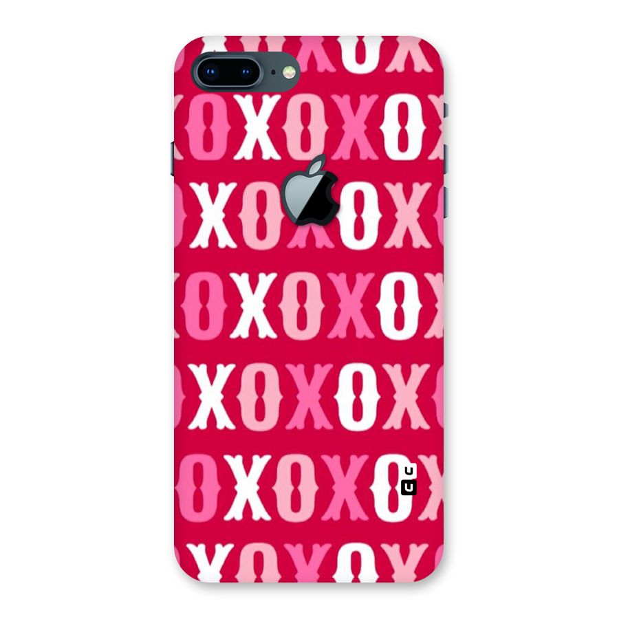 Pink White Xoxo Back Case for iPhone 7 Plus Apple Cut