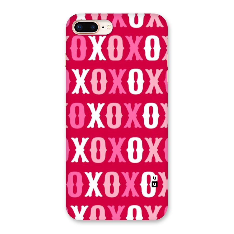 Pink White Xoxo Back Case for iPhone 8 Plus