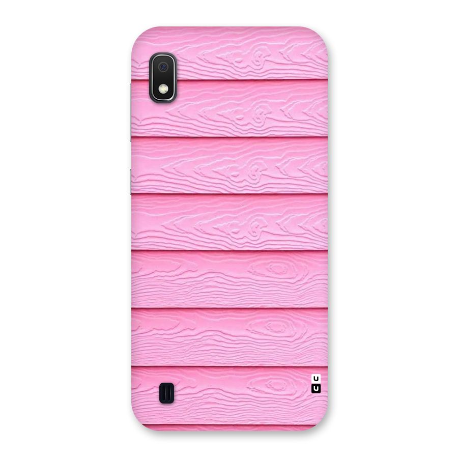 Pink Wood Back Case for Galaxy A10
