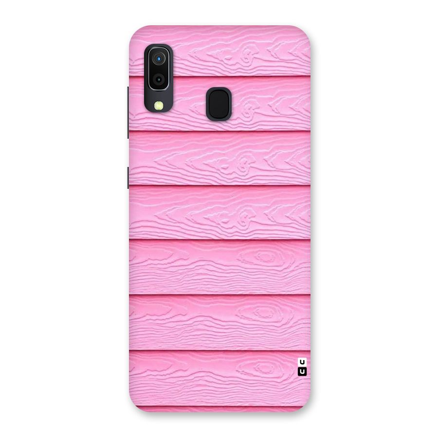 Pink Wood Back Case for Galaxy A30
