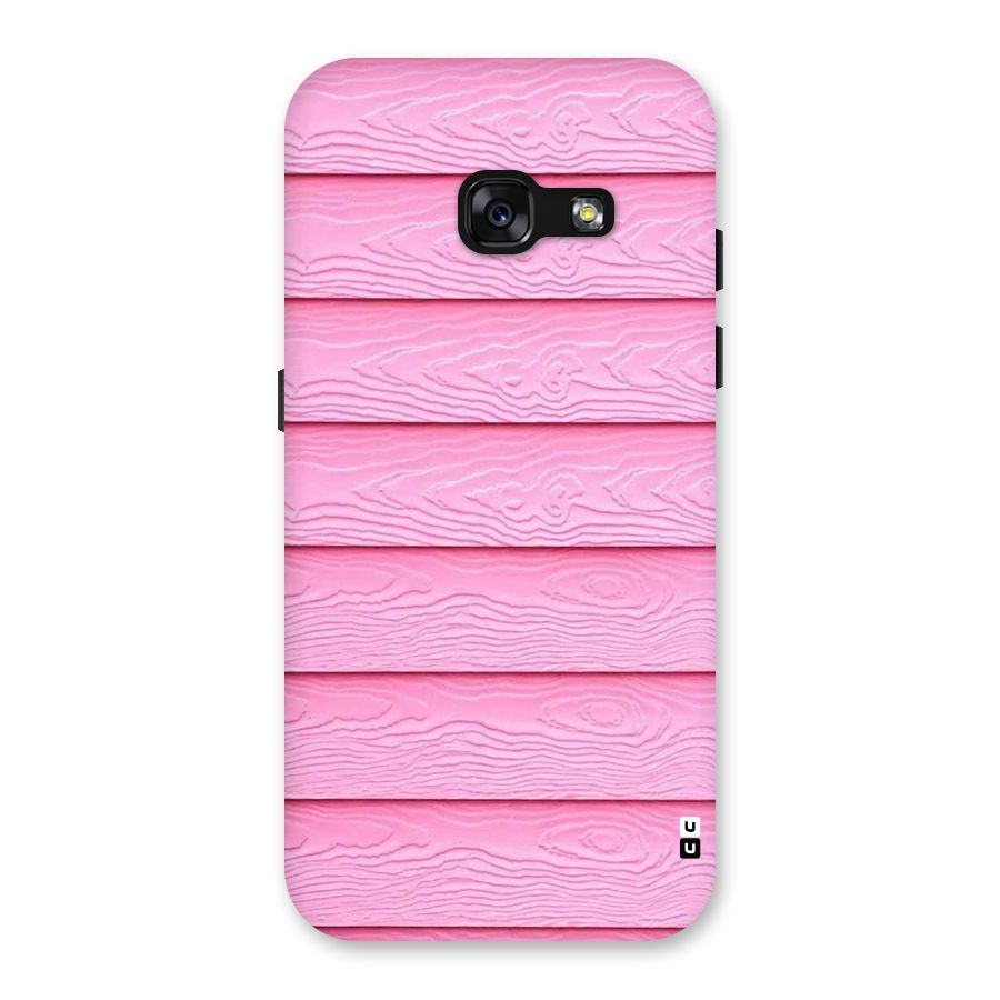 Pink Wood Back Case for Galaxy A3 (2017)