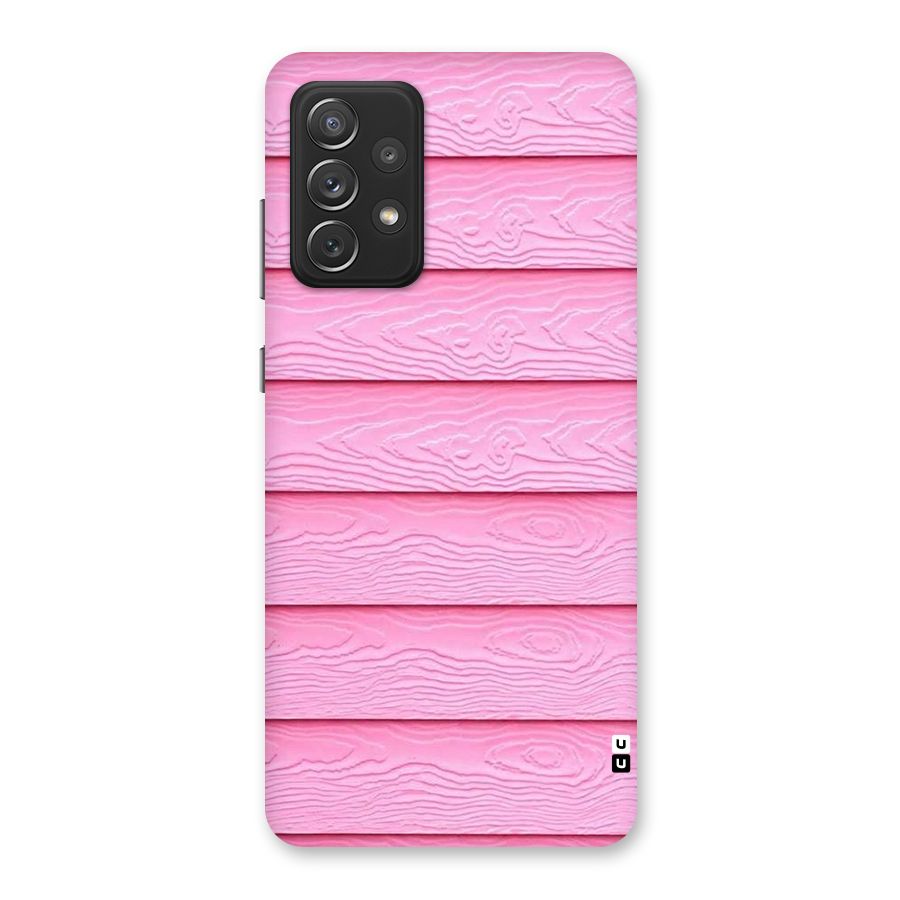 Pink Wood Back Case for Galaxy A72