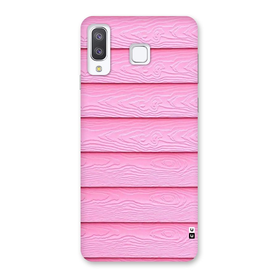 Pink Wood Back Case for Galaxy A8 Star