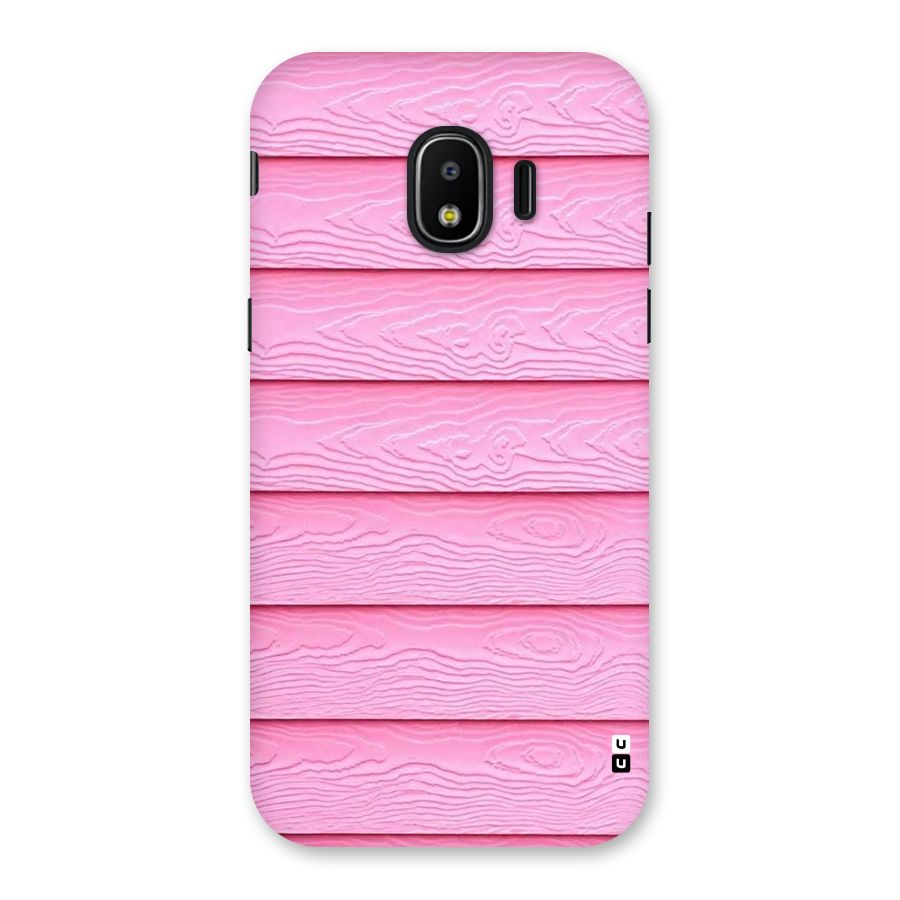 Pink Wood Back Case for Galaxy J2 Pro 2018