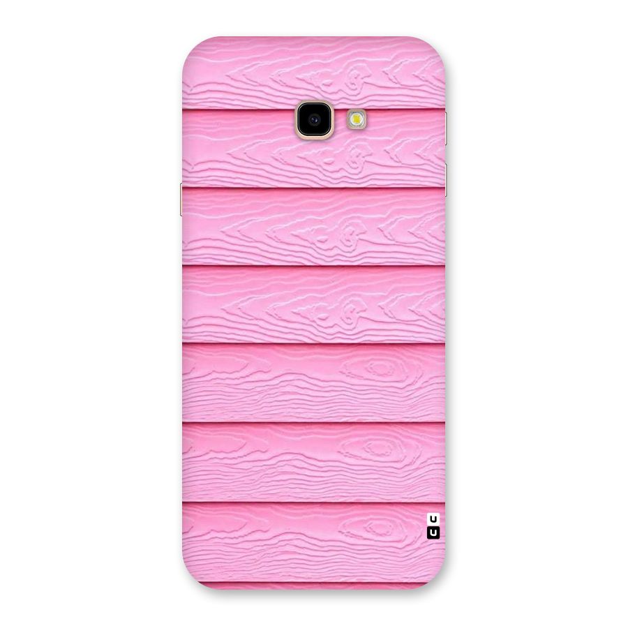 Pink Wood Back Case for Galaxy J4 Plus