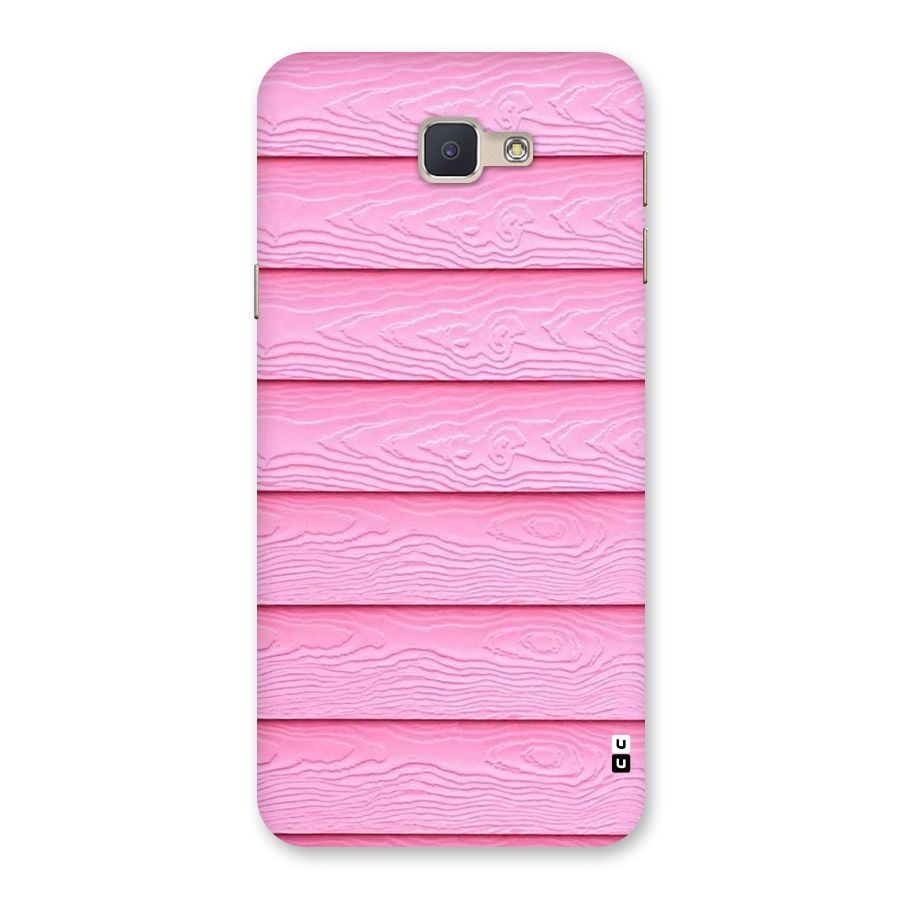 Pink Wood Back Case for Galaxy J5 Prime