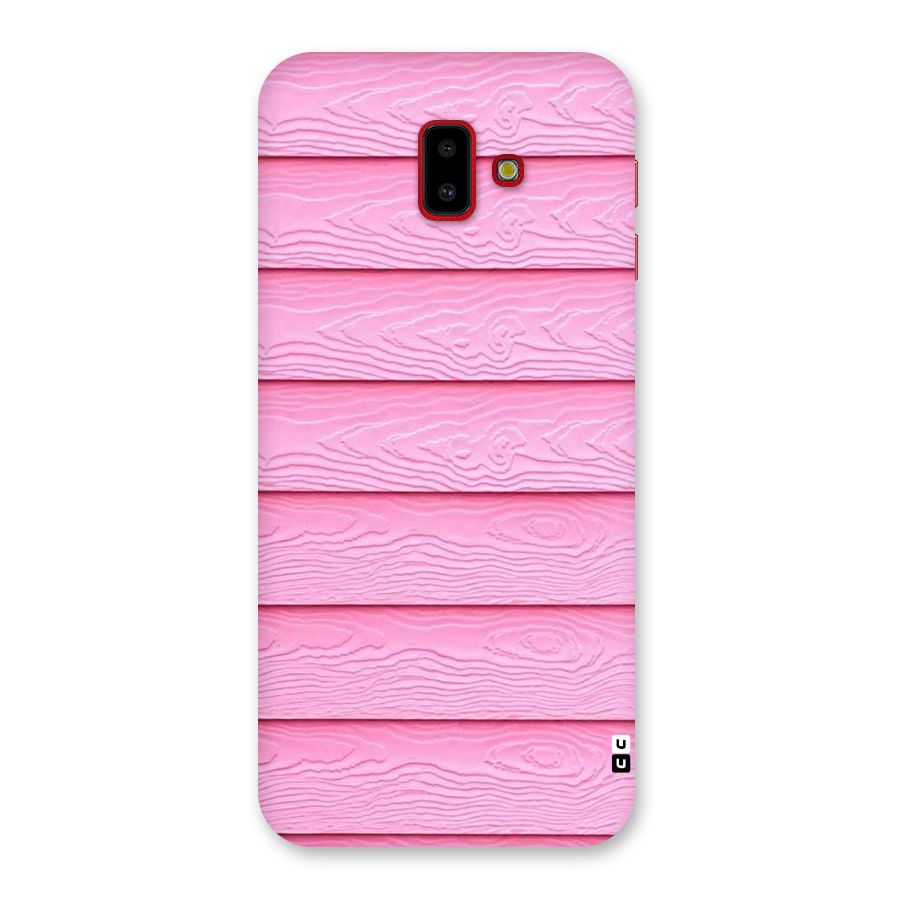 Pink Wood Back Case for Galaxy J6 Plus