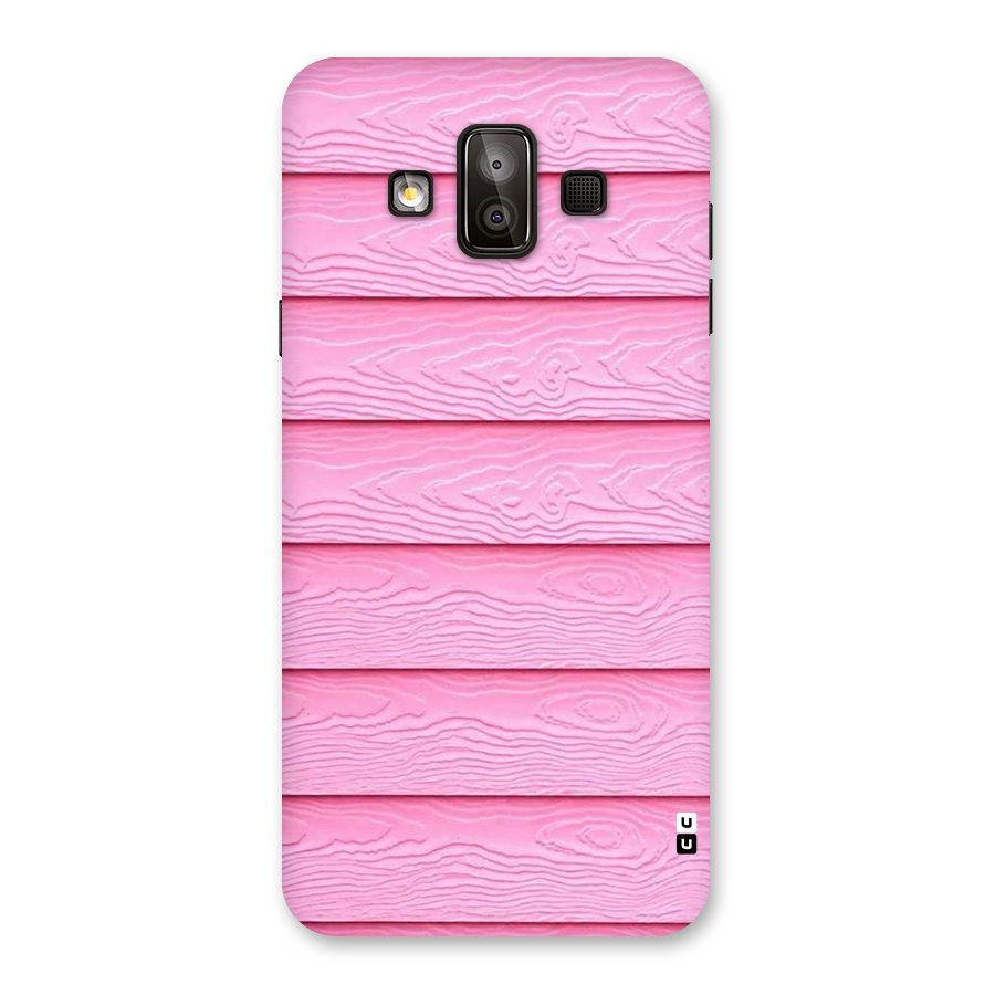 Pink Wood Back Case for Galaxy J7 Duo