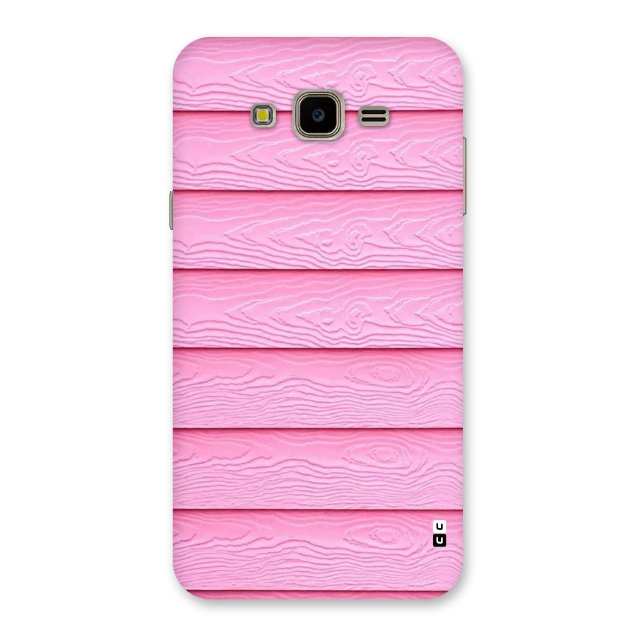 Pink Wood Back Case for Galaxy J7 Nxt