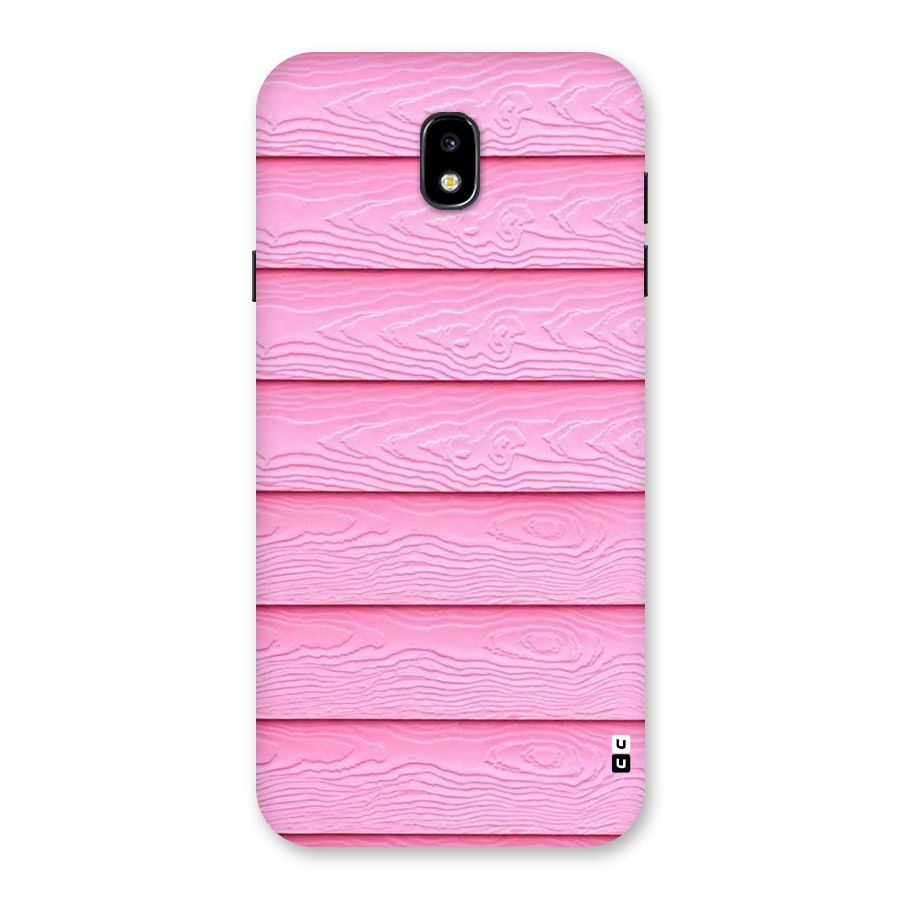 Pink Wood Back Case for Galaxy J7 Pro
