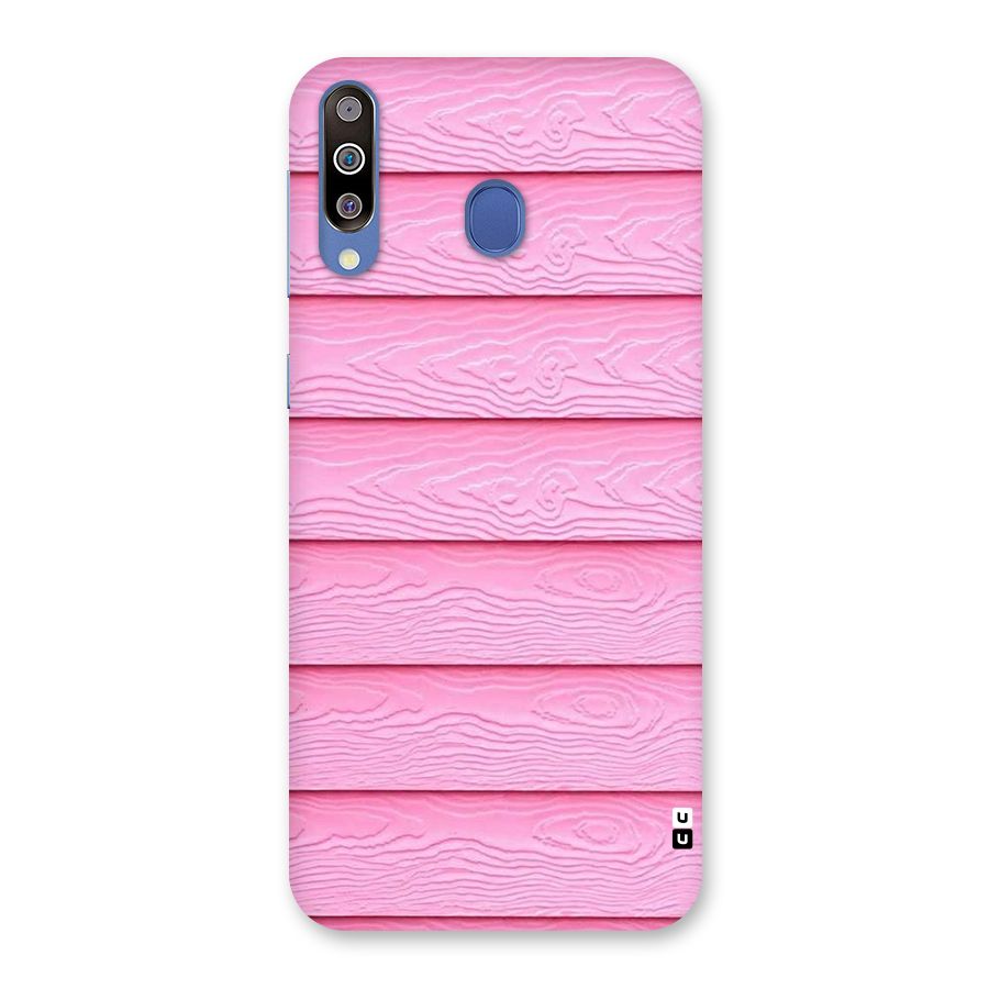 Pink Wood Back Case for Galaxy M30