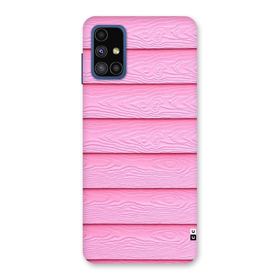 Pink Wood Back Case for Galaxy M51