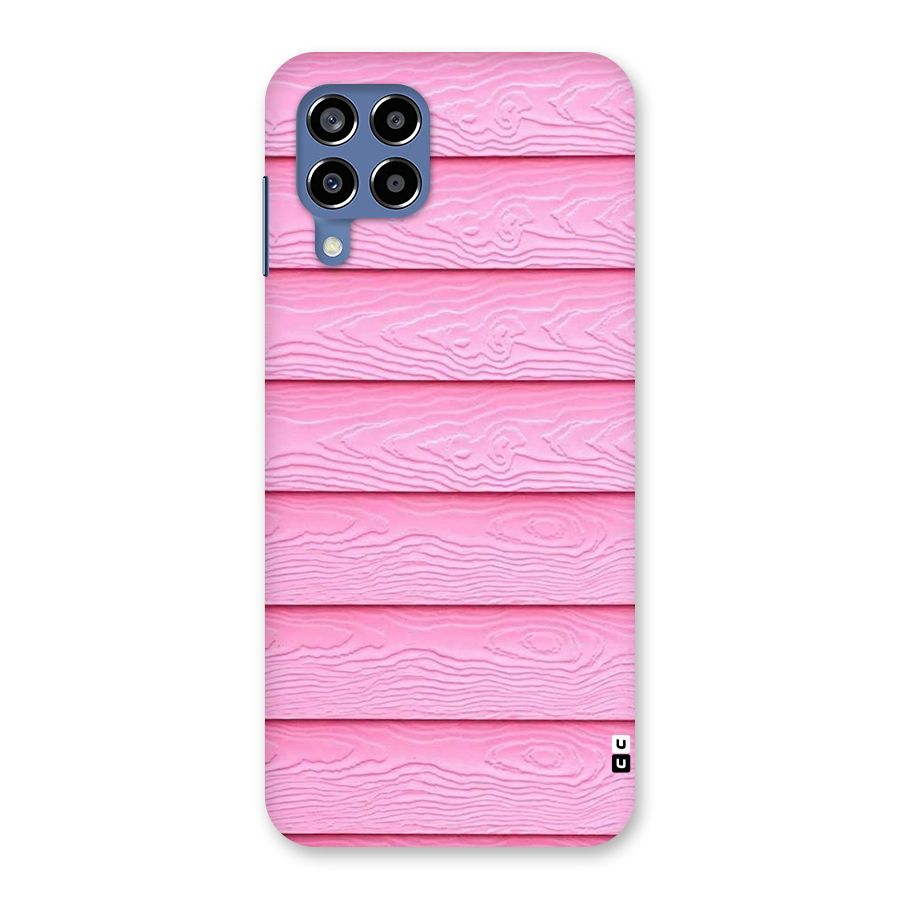 Pink Wood Back Case for Galaxy M53 5G